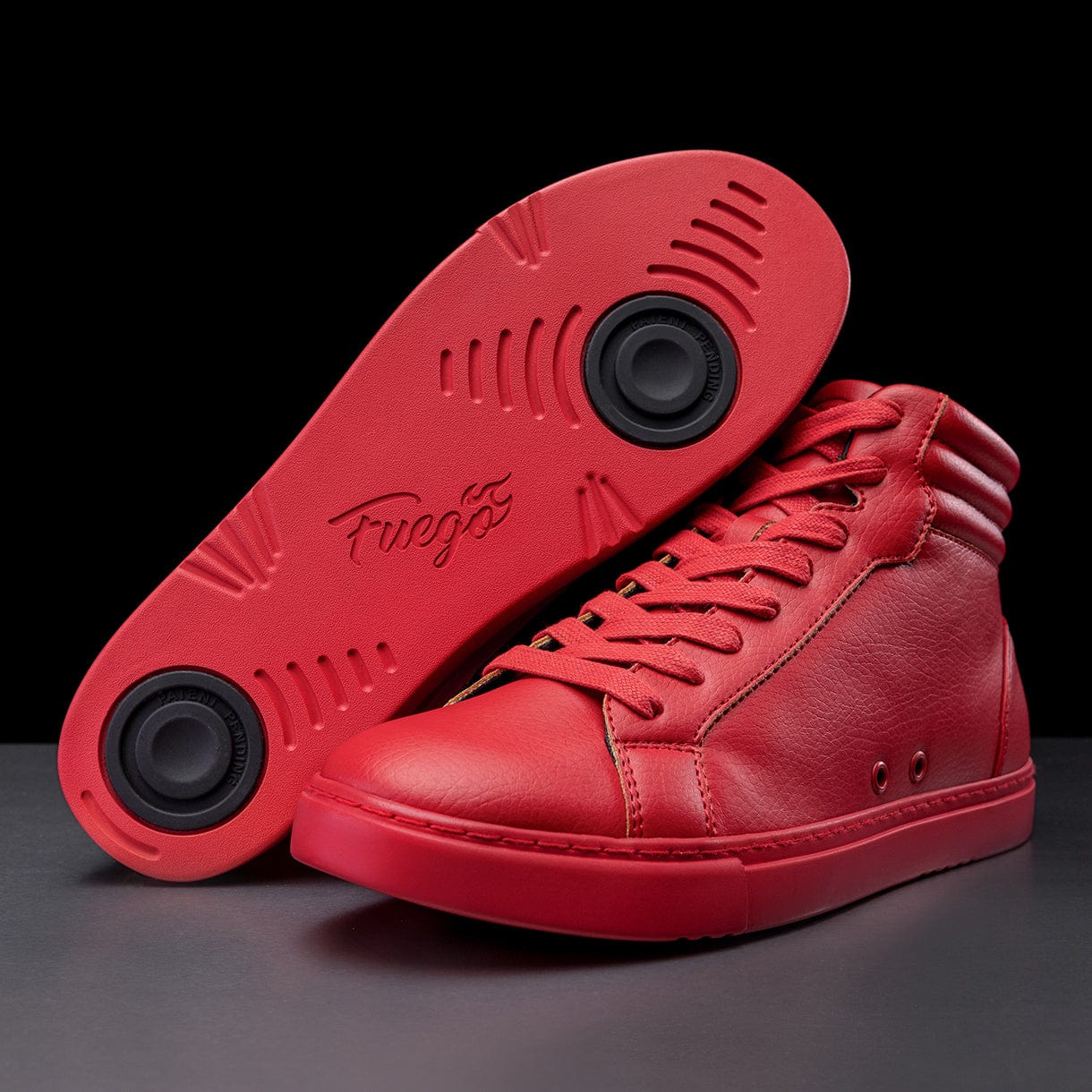 Red | Dance Sneaker | High-top – Fuego, Inc.