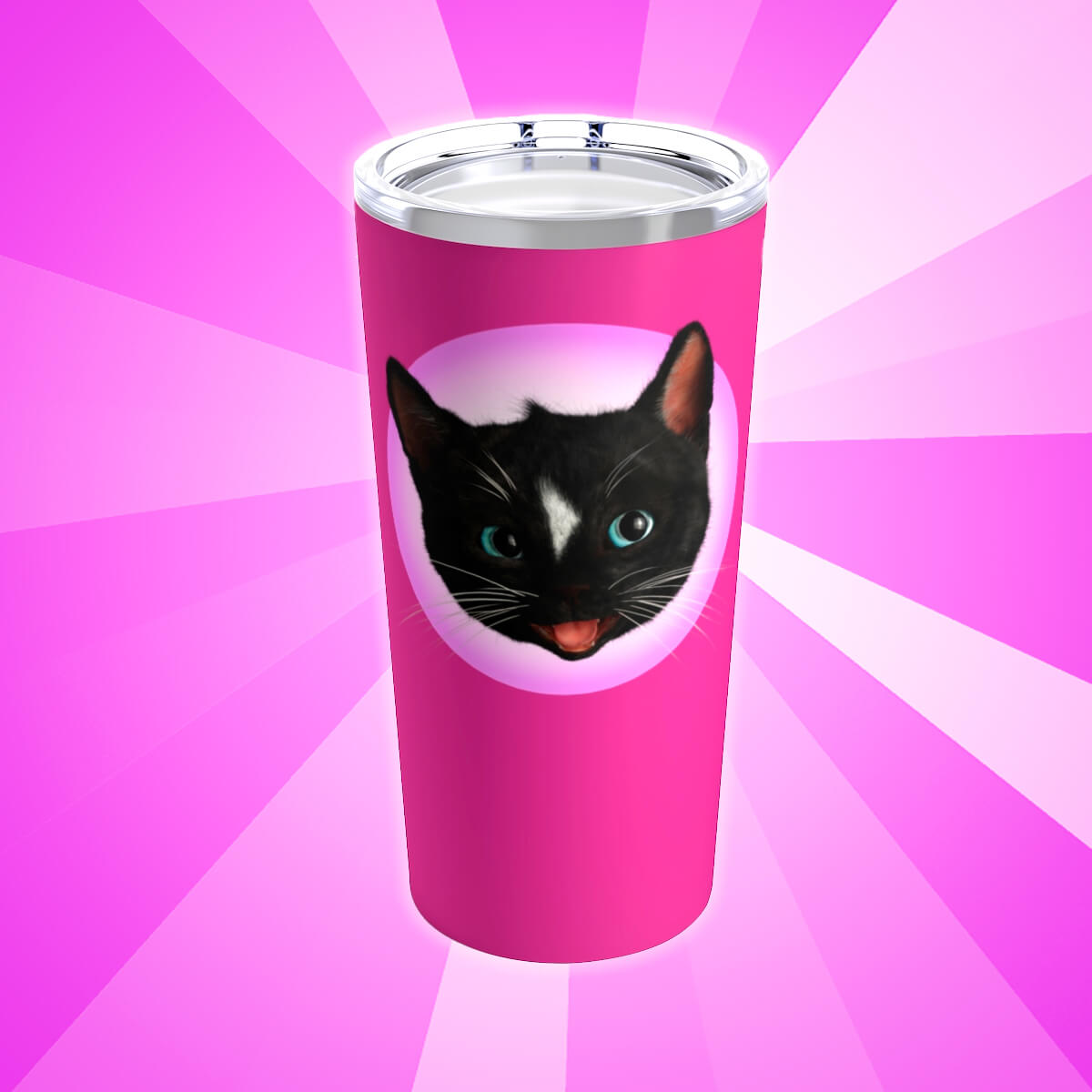 Pink Cat Tumbler | 20oz