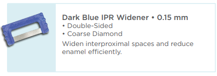 Blue IPR Widener 0.15mm