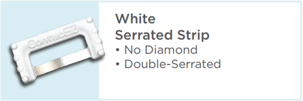 ContacEZ White Serrated Restorative Strip Details