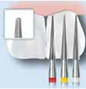 Komet 8956 Short Pointed Diamond Preparation Bur Clinical Technique