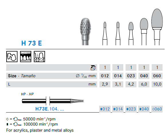 H73E : Détails techniques