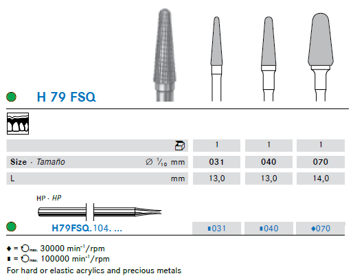 H79FSQ: Technical Details.