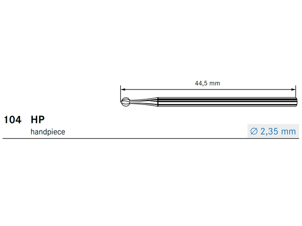 HP Shank for H23L Carbide Lab Bur