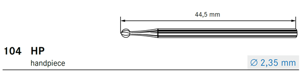 Komet H1 Carbide Bur Shank Types