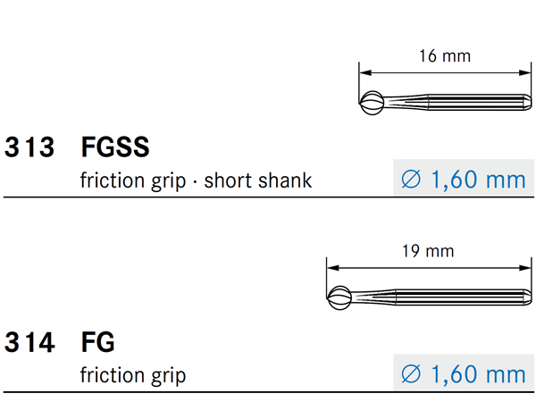 Komet H375R Shank Types