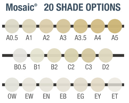 Ultradent Mosaic Shade Options