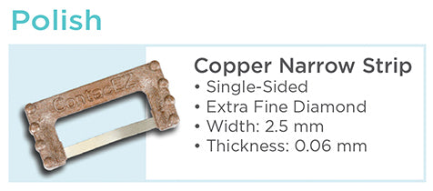 ContacEZ Copper Narrow Subgingival Strip Polish Details