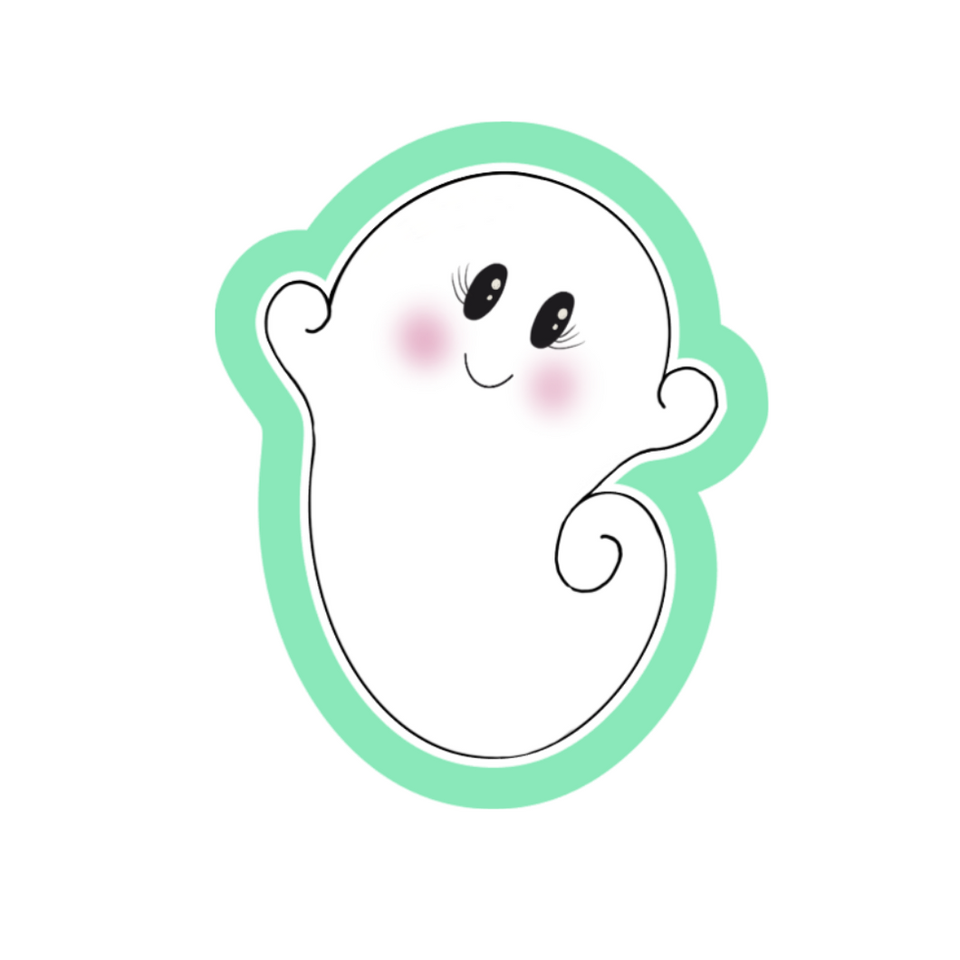 Swirl Ghost Cookie Cutter STL Digital File