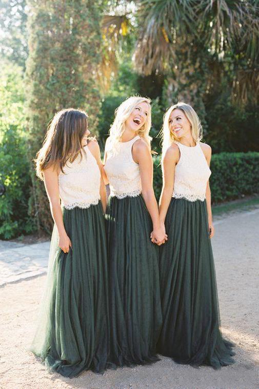 ivory lace top bridesmaid