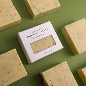 The Rosemary + Lemon - Natural Bar Soap by Slow North - Thread + Seed