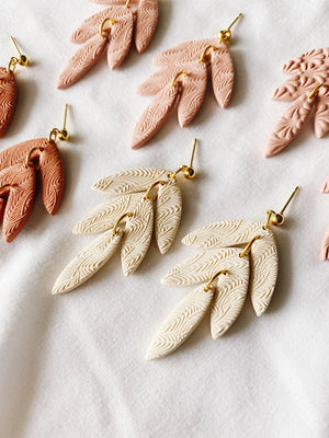 The Jayna Drop Clay Earrings - Thread + Seed