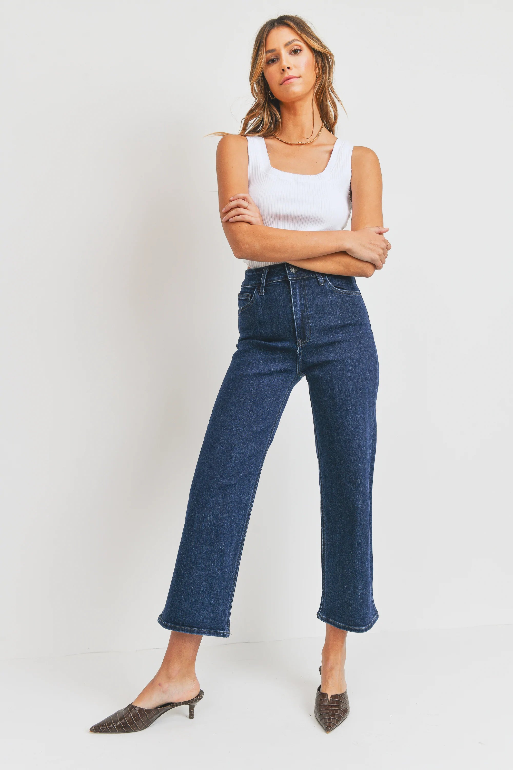 The Jemma Contemporary Wide Leg Jeans by Just Black Denim – Thread + Seed