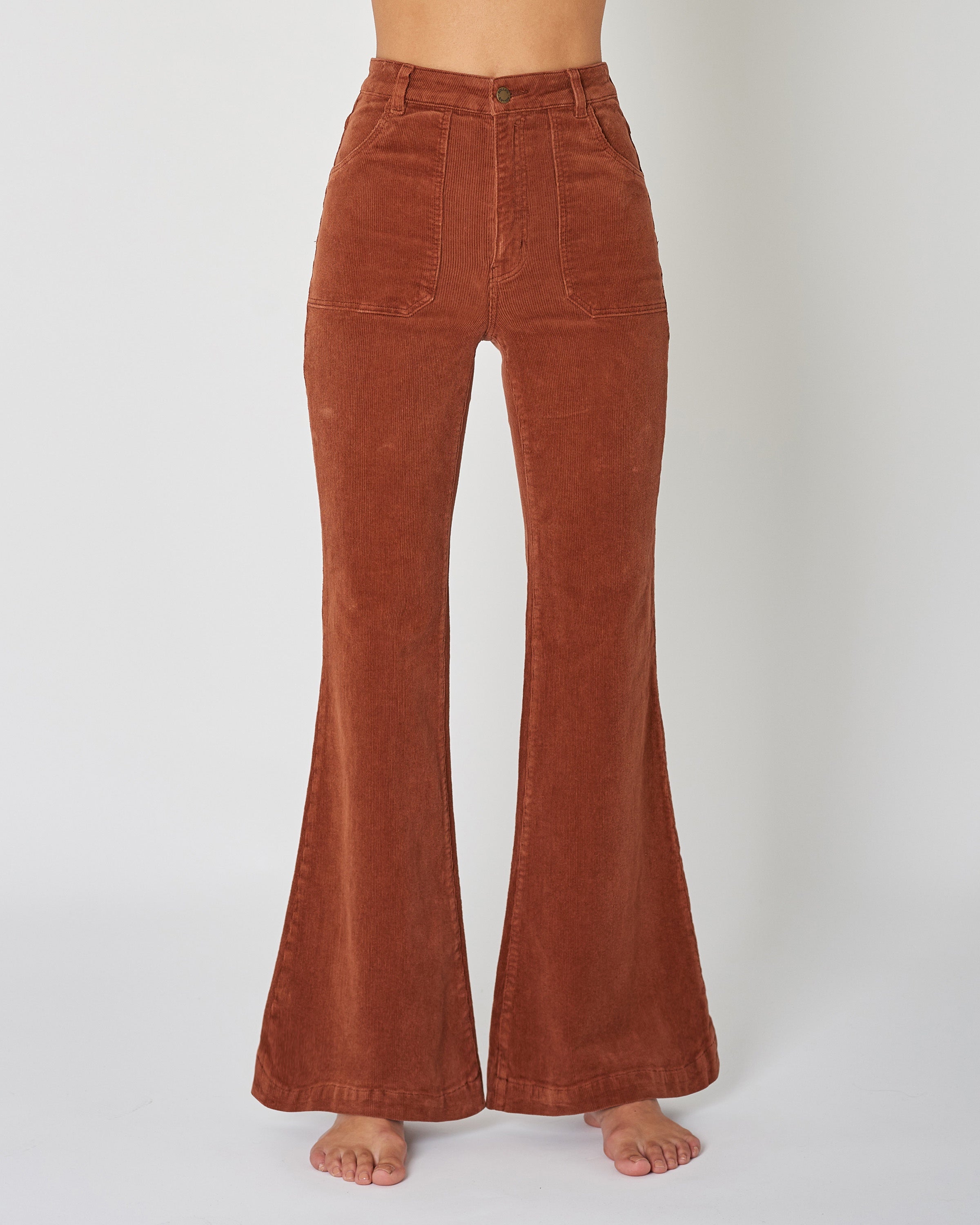 Rolla's Women's East Coast High Rise Corduroy Flare Pants - 14937