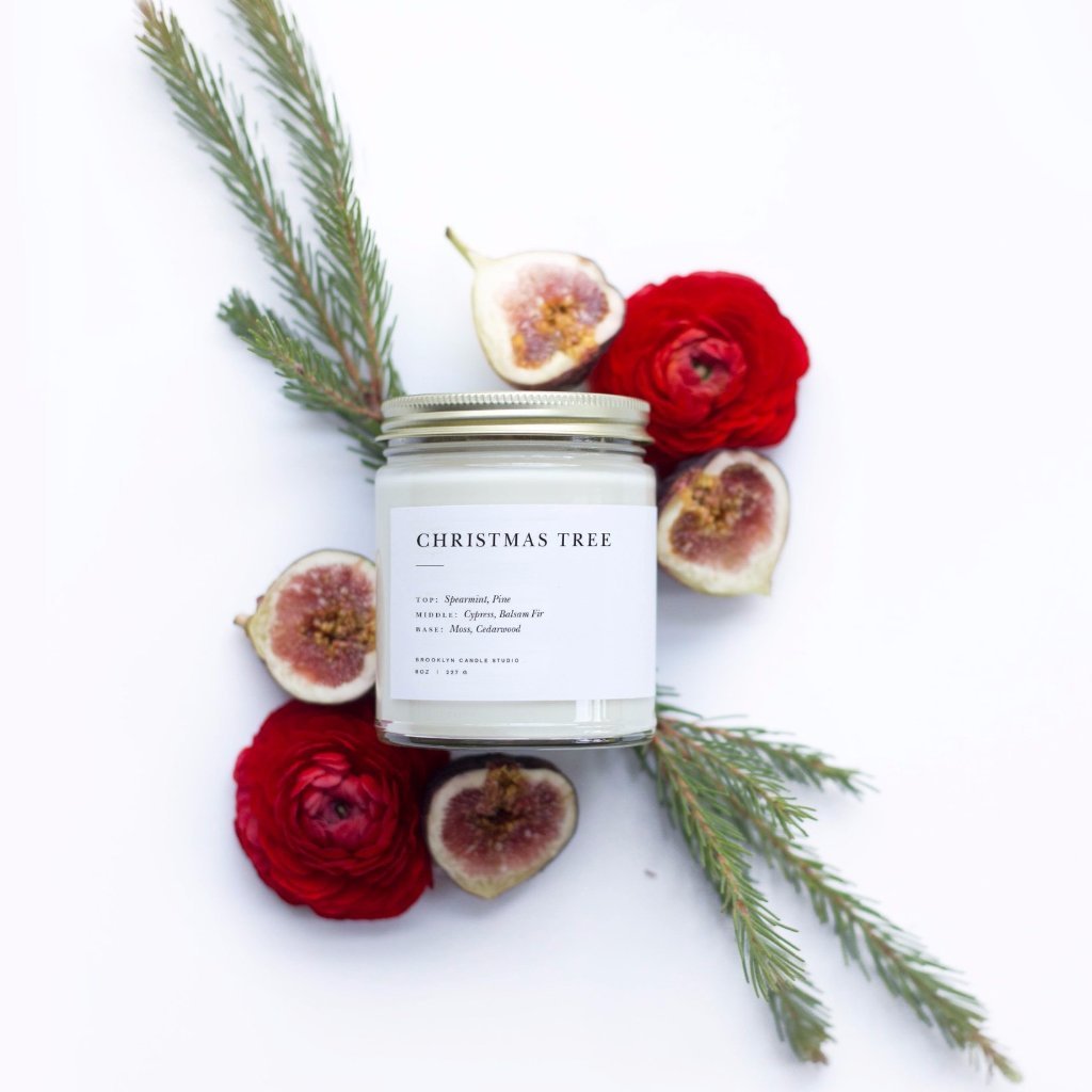 Christmas Tree Minimalist Candle by Brooklyn Candle Studio