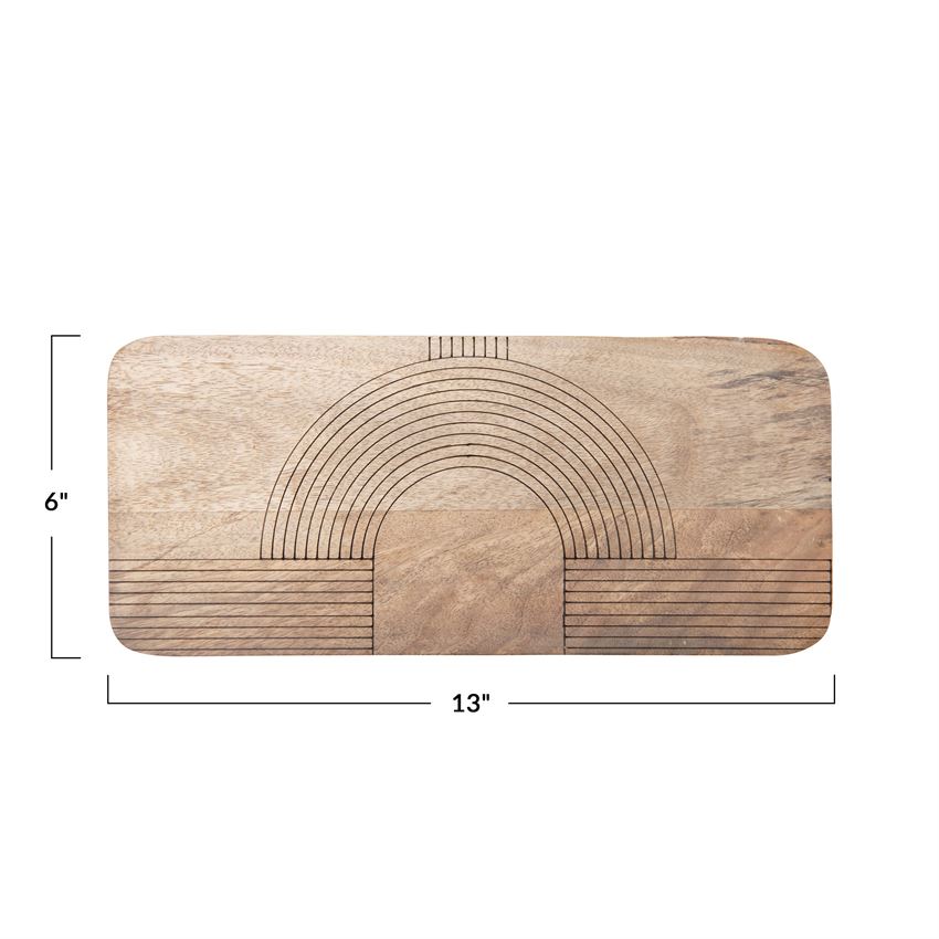 Engraved Mango Wood Cutting Board