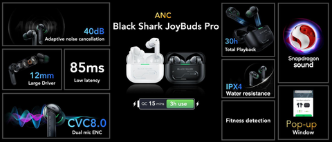 Black Shark 5 & 5 Pro launched globally, JoyBuds Pro TWS in tow