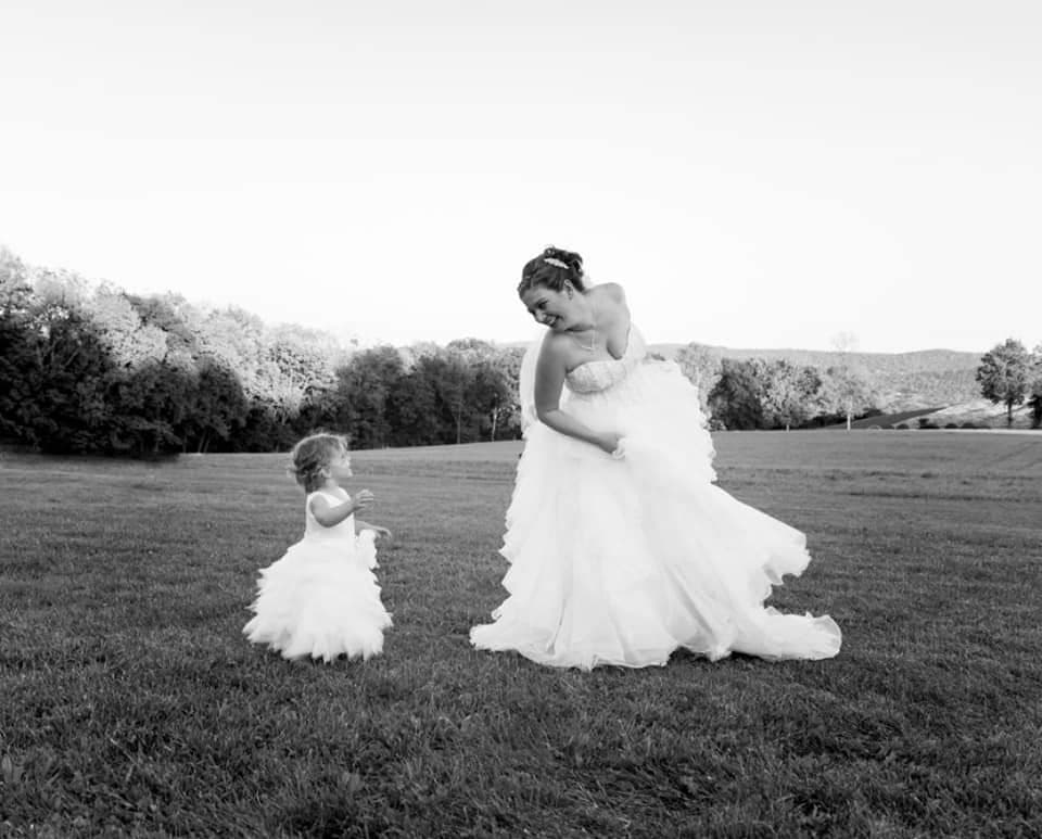 Flower girl matching dress wedding