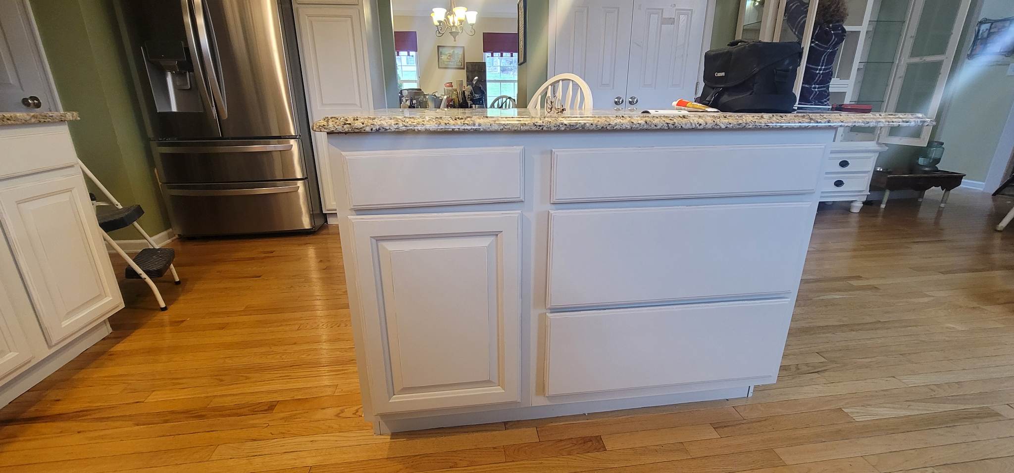 Grace on Broadway - Kitchen Refinishing in white wood coating