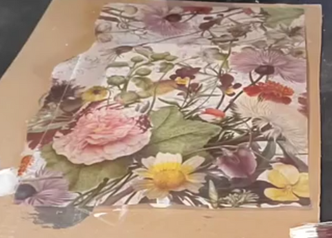 Decoupage on Cutting board