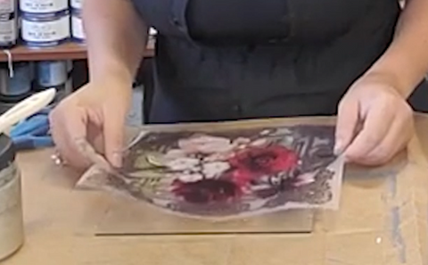 Using Transfer on the picture frame glass