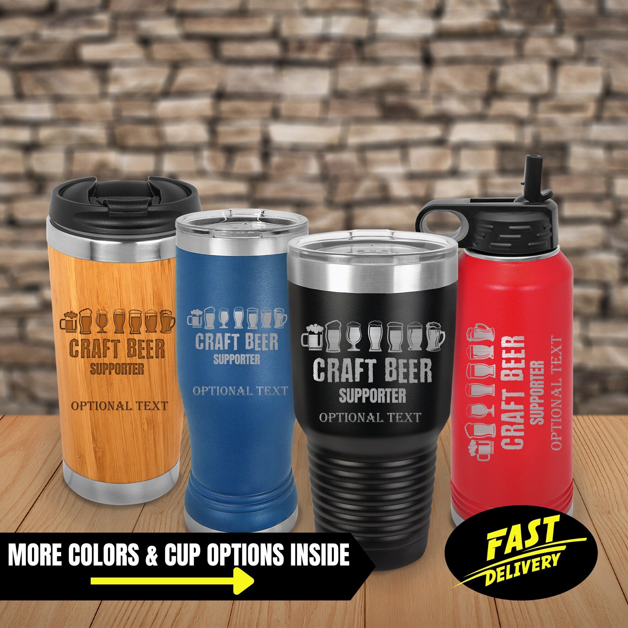 Craft Beer Tumbler Collection, Funny Beer Design Cups, Funny