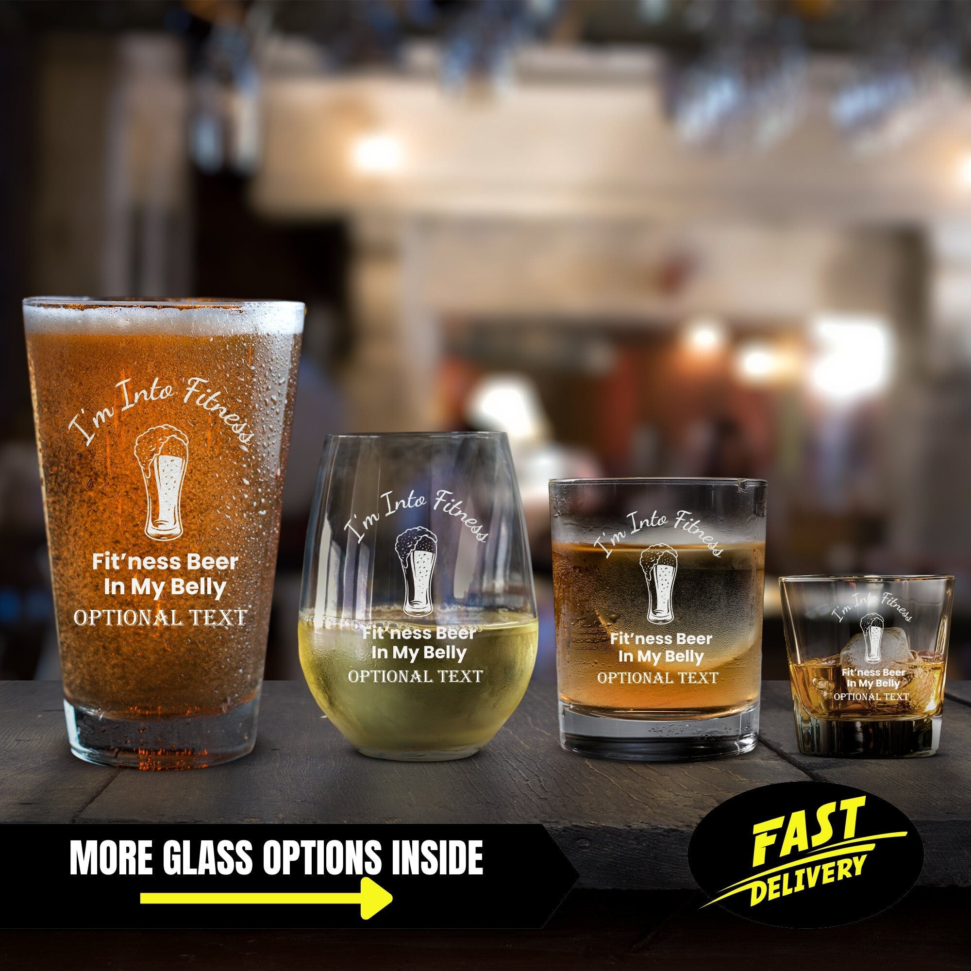 Perfect for Gym Bro - Tall Beer Glass