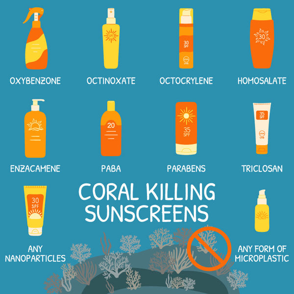 Reef Safe Sunscreen avoid these toxic coral killing chemicals