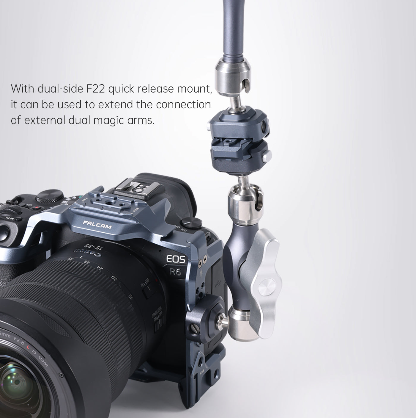 F22 & Cold Shoe Dual-Head Quick Release Plate