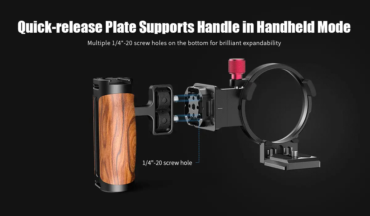 Ulanzi S-63 Claw Quick Release Rotatable Horizontal-to-Vertical Mount Plate Kit C037CNB1