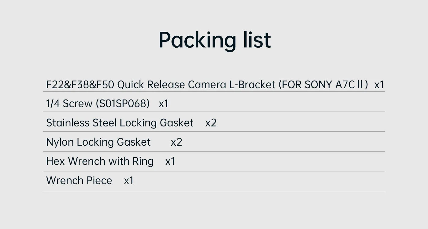 sony a7c ii L-Bracket