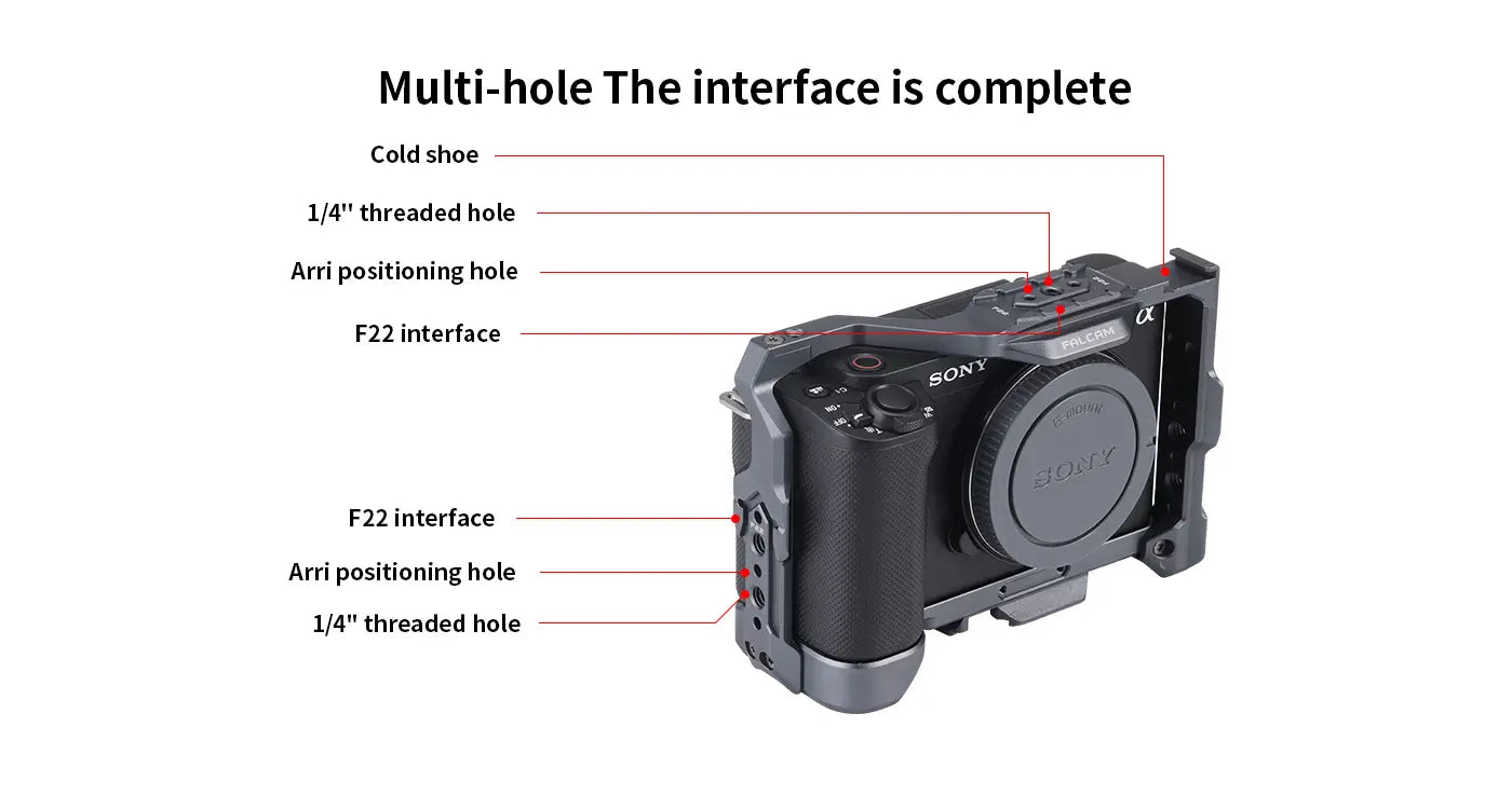 Ulanzi Falcam F22 & F38 & F50 Quick Release Camera Cage V2 for Sony ZV-E1