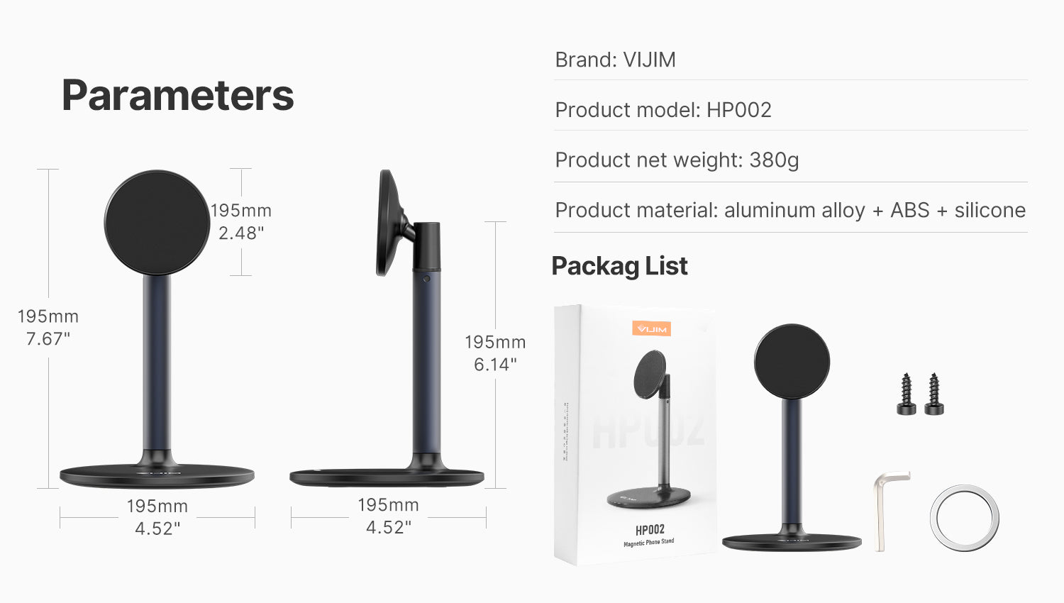 Ulanzi VIJIM HP002 Magnetic Desk iPhone Stand 2908