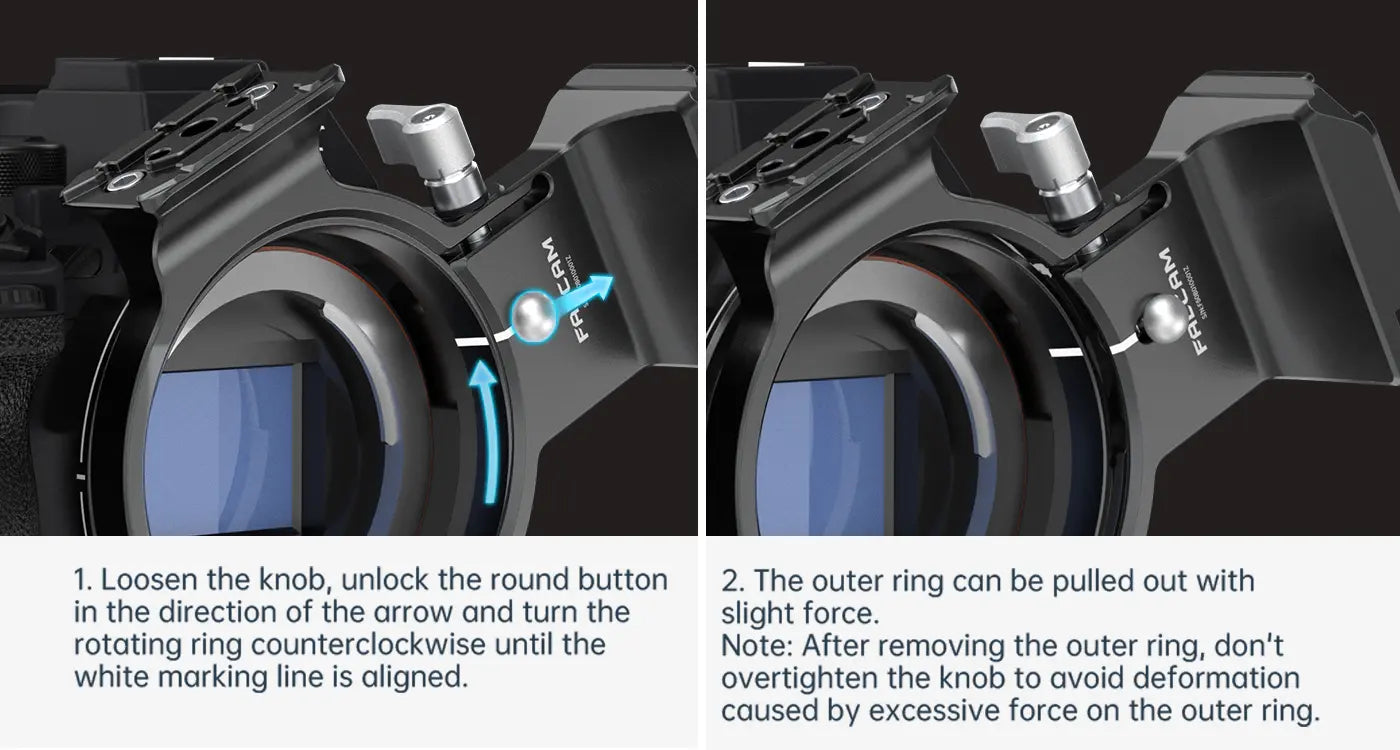 Falcam 83mm Horizontal-To-Vertical Quick Release Circular Half Cage