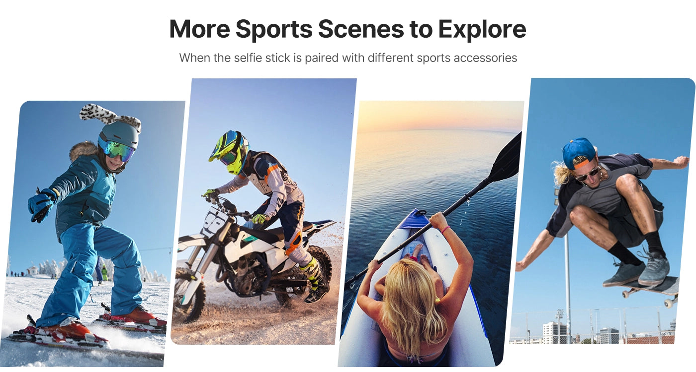 Perche à selfie magnétique Ulanzi Go-Quick II à dégagement rapide, extension de 1,5 m, C017GBB1