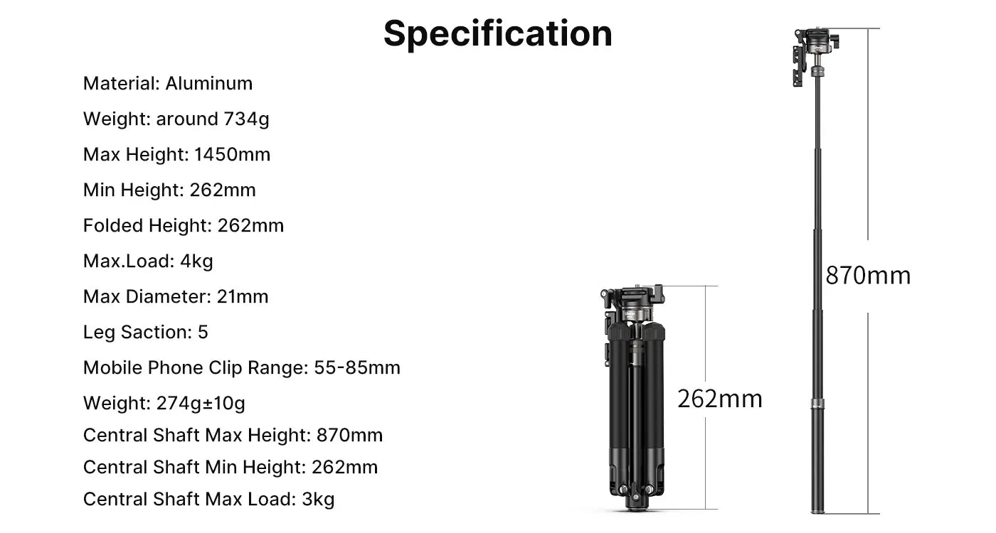 Ulanzi MT-63 Portable Tripod