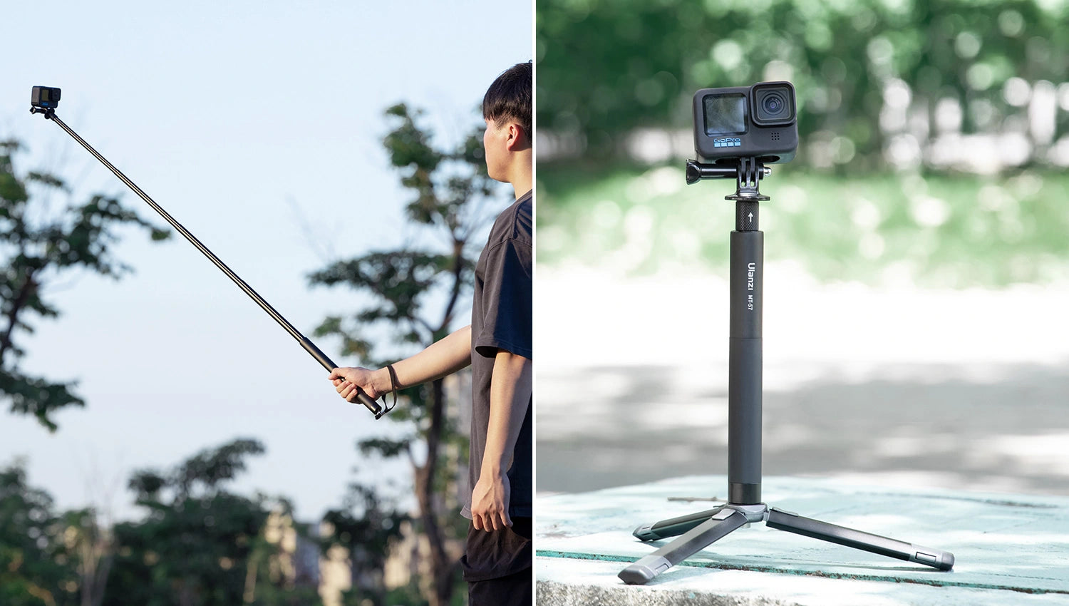 Ulanzi Selfie Stick Pole for GoPro/Insta360/DJI 3031