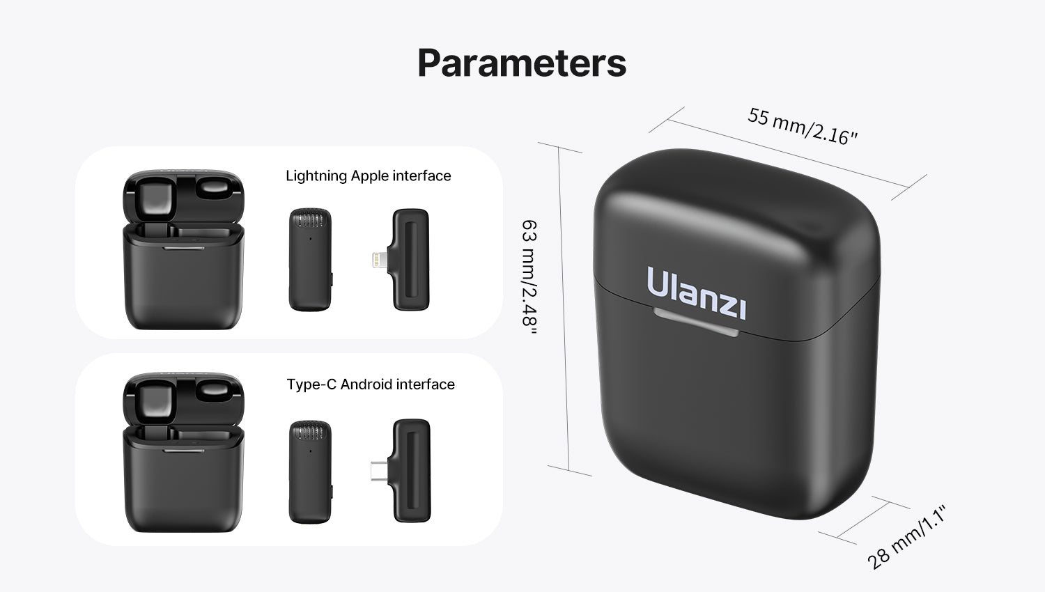 Ulanzi J11 Wireless Lavalier Microphone System