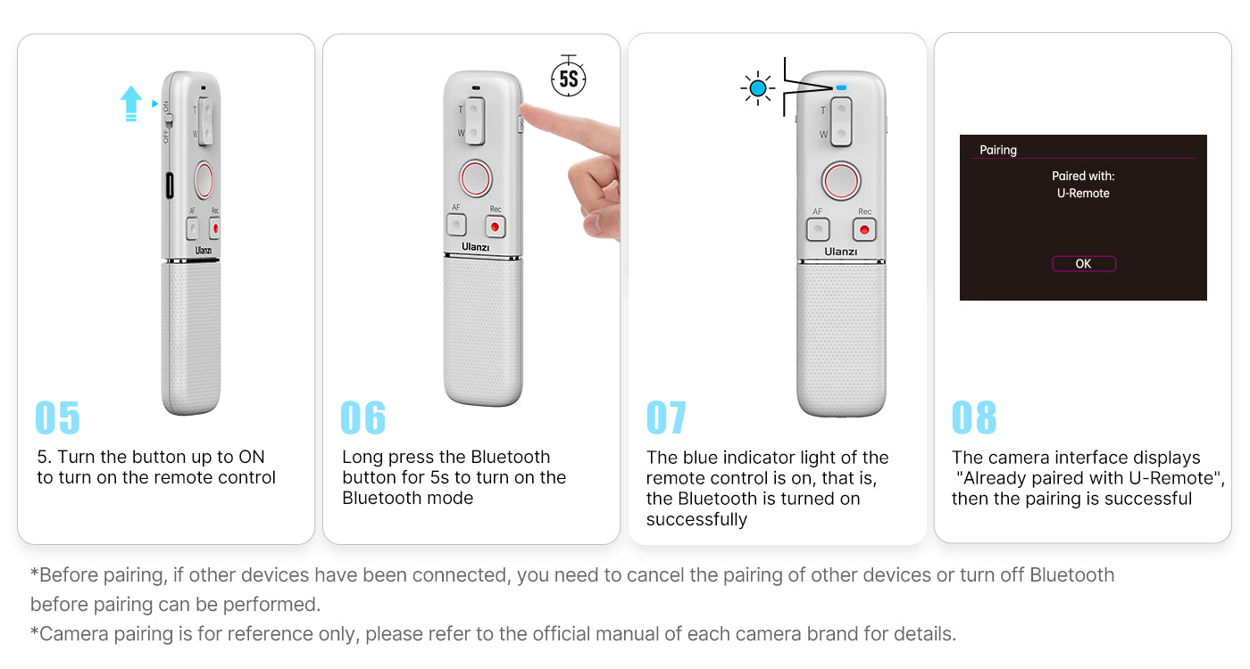 Ulanzi AS006 Universal Wireless Bluetooth Remote Control C003GBB1