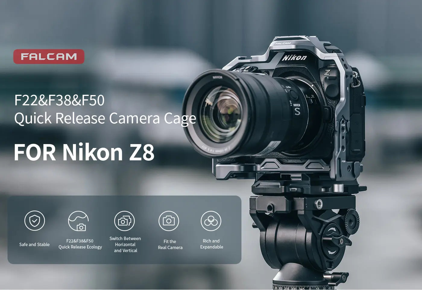Ulanzi Falcam F22 & F38 & F50 Quick Release Camera Cage for Nikon Z8 C