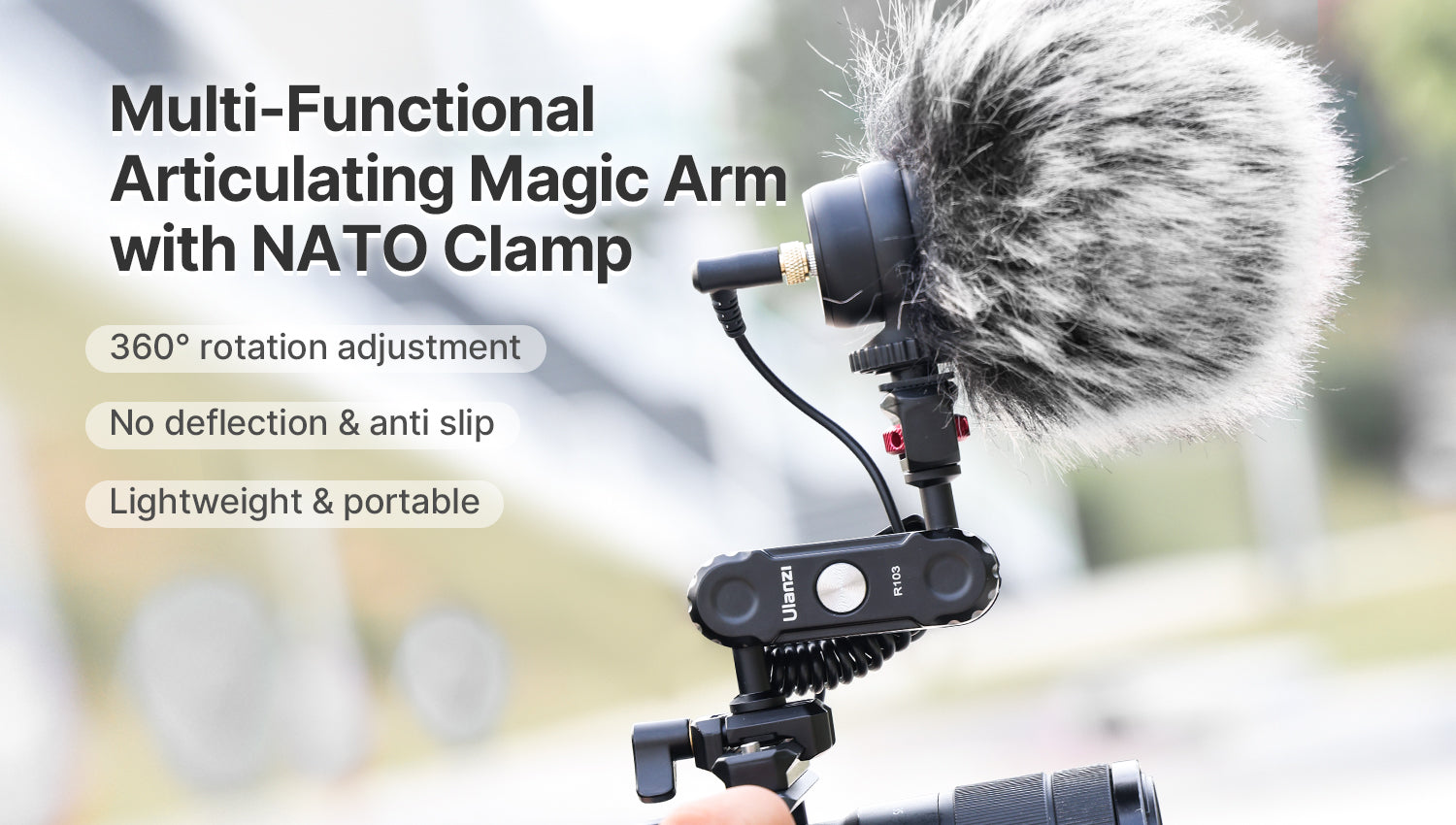 Ulanzi Multi-functional Articulating Magic Arm with NATO Clamp