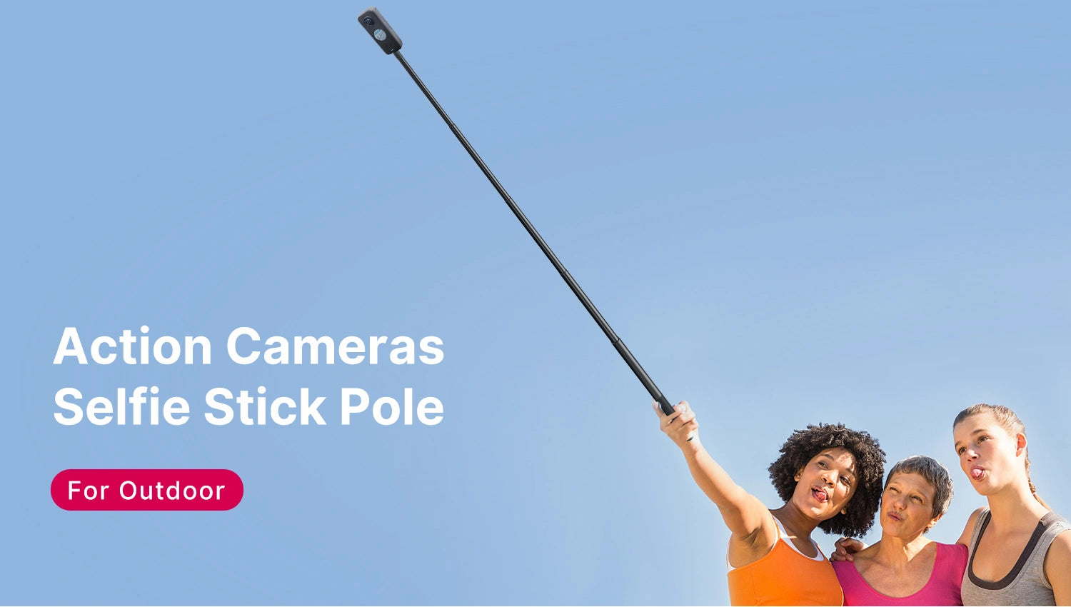 Ulanzi Selfie Stick Pole for GoPro/Insta360/DJI 3031