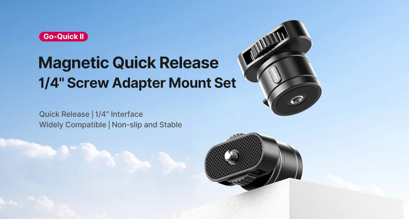 Ulanzi Go-Quick II Magnetic Quick Release 1/4" Screw Adapter Mount Set C045GBB1