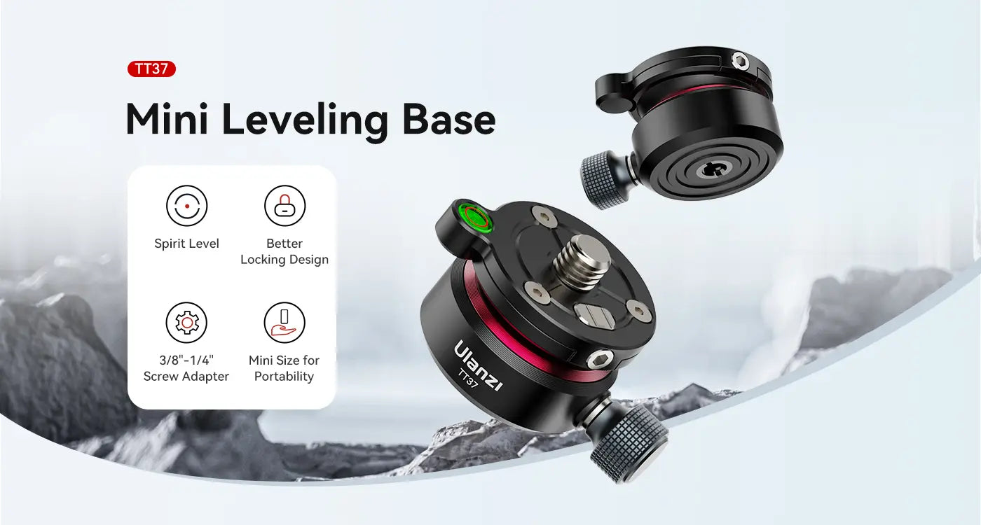 Ulanzi TT37 Mini Leveling Base for Tripod Head