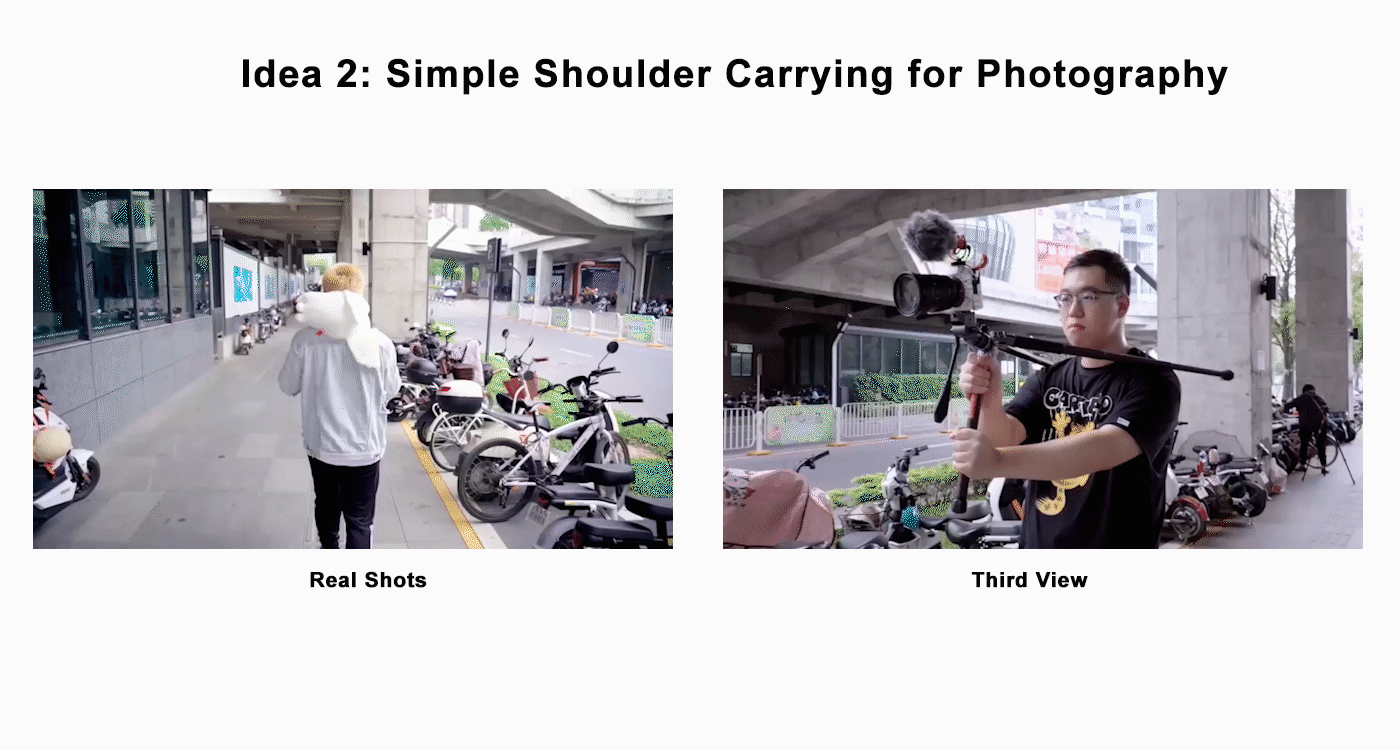 Simple Shoulder Carrying for Photography