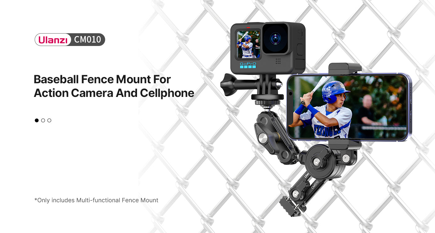 Ulanzi Baseball Fence Mount for Action Camera and Cellphone 3313
