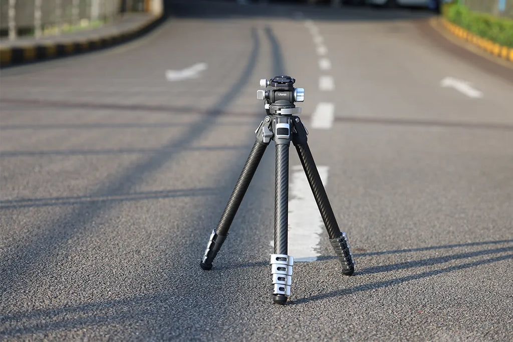 A tripod is a three-legged stand that supports your camera. 