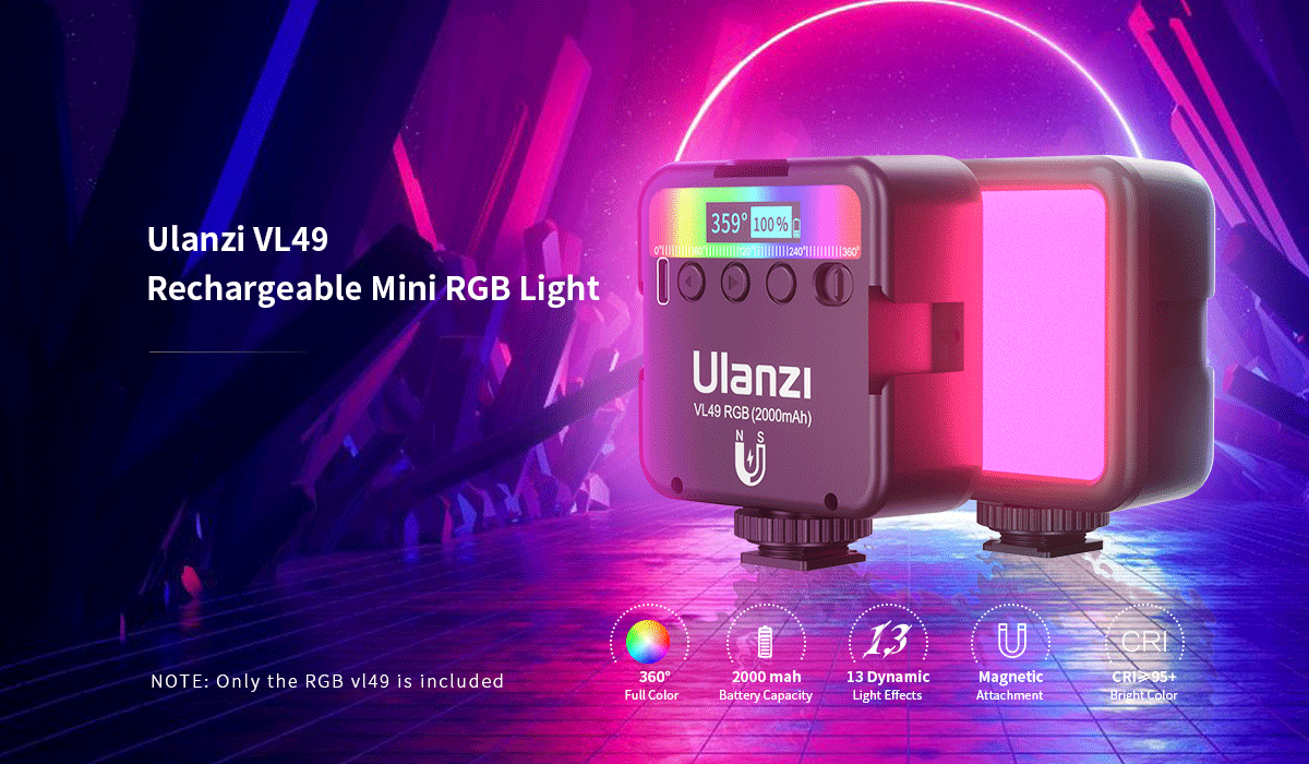 Ulanzi VL49 Rechargeable Mini RGB Light