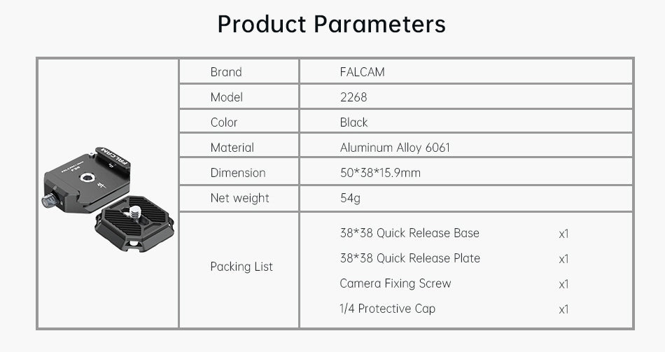 Ulanzi Falcam F38 Quick Release System