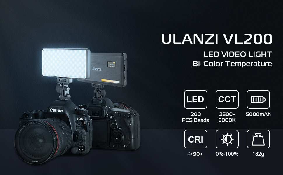 Ulanzi VL200 Bi-Color LED Video Light